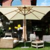 Ombrellone palo centrale Fibrasol wood Made in Italy - 300 x 300 cm