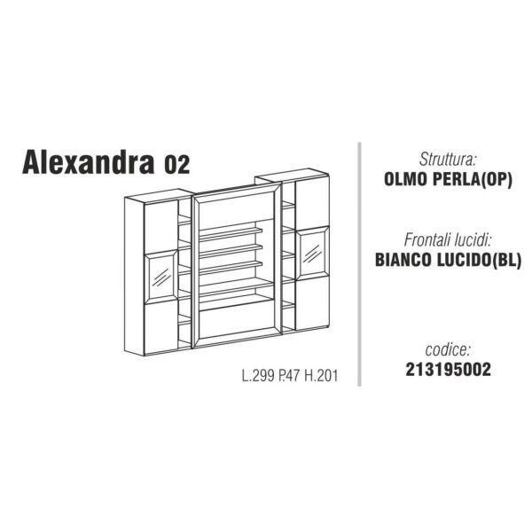 Composizione soggiorno Alexandra 02
