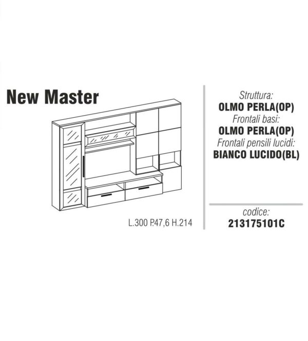 Composizione soggiorno New Master