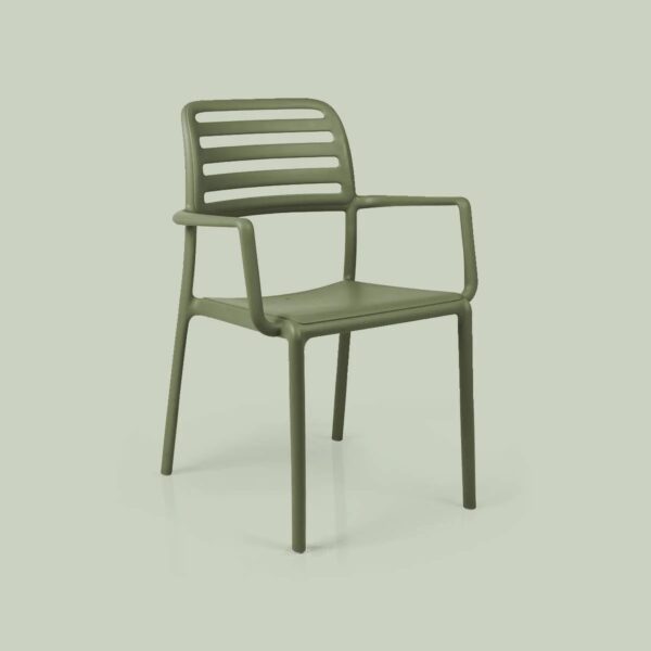 SET 2 POLTRONE COSTA IN POLIPROPILENE CON BRACCIOLI MADE IN ITALY