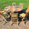 Tavolo MOIA Capraia tondo estensibile in legno teak - 170 cm