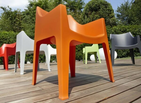 SEDIE COCCOLONA SET DA 2 in TECNOPOLIMERO MADE IN ITALY SCAB DESIGN