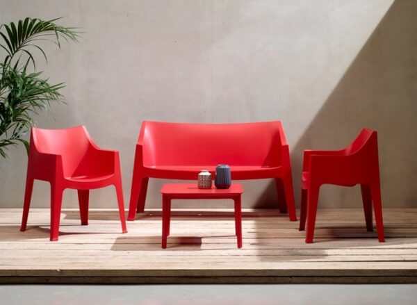 SEDIE COCCOLONA SET DA 2 in TECNOPOLIMERO MADE IN ITALY SCAB DESIGN