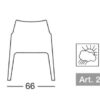 SEDIE COCCOLONA SET DA 2 in TECNOPOLIMERO MADE IN ITALY SCAB DESIGN