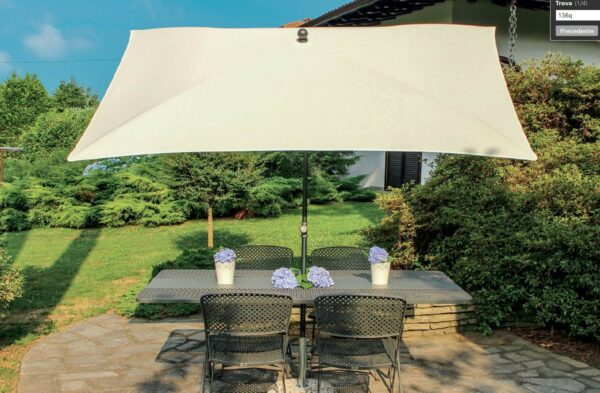 Ombrellone palo centrale Kronos Made in Italy - 200 x 200 cm