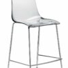 SGABELLI ZEBRA SET DA 2 ANTISHOCK H 65 in POLICARBONATO e ACCIAIO CROMATO SCAB DESIGN