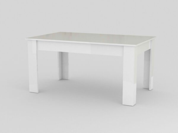 Tavolo estensibile Jesi 160cm fino a 210cm- bianco laccato lucido