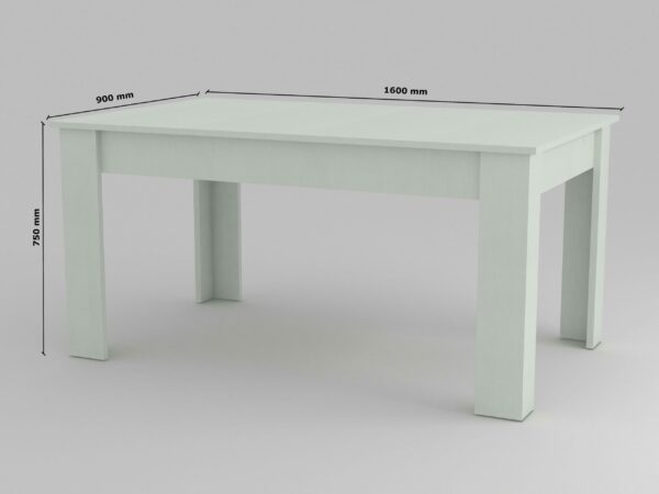 Tavolo estensibile Jesi 160cm fino a 210cm- bianco laccato lucido