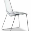 Set da 2 sedie Zebra antishock a slitta policarbonato Made in Italy SCAB DESIGN