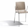 SEDIA ALICE - SET DA 2 - CON BRACCIOLI TECNOPOLIMERO e acciaio made in Italy SCAB DESIGN