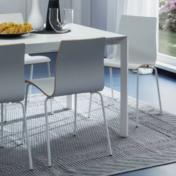 Sedia Milano in legno curvato e fenix Made in Italy - set da 2