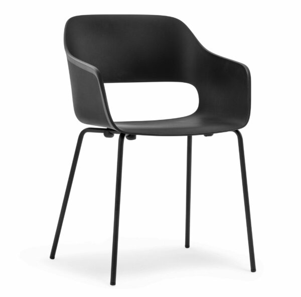 Sedia Babila con braccioli in tecnopolimero Made in Italy - set da 4