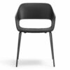 Sedia Babila con braccioli in tecnopolimero Made in Italy - set da 4