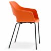 Sedia Babila con braccioli in tecnopolimero Made in Italy - set da 4