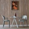 Sedia Dome con braccioli in polipropilene Made in Italy - set da 4