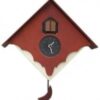 Orologio con cucù Chalet con cassa panna e frontale Made in Italy