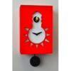 Orologio con cucù Night & Day in mdf laccato con quadrante fosforescente Made in Italy