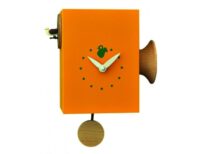 Orologio con cucù Trombettino cassa in mdf laccato Made in Italy