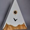 Orologio con cucù Cervino in mdf laccato fosforescente Made in Italy