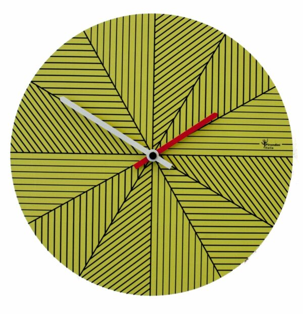 Orologio da parete Cronofilla con stampa in mdf 4 stagioni Made in Italy
