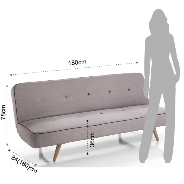 Divano letto Urban - grigio