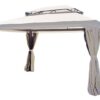 Gazebo rettangolare MOIA 3x4 in alluminio con tende laterali
