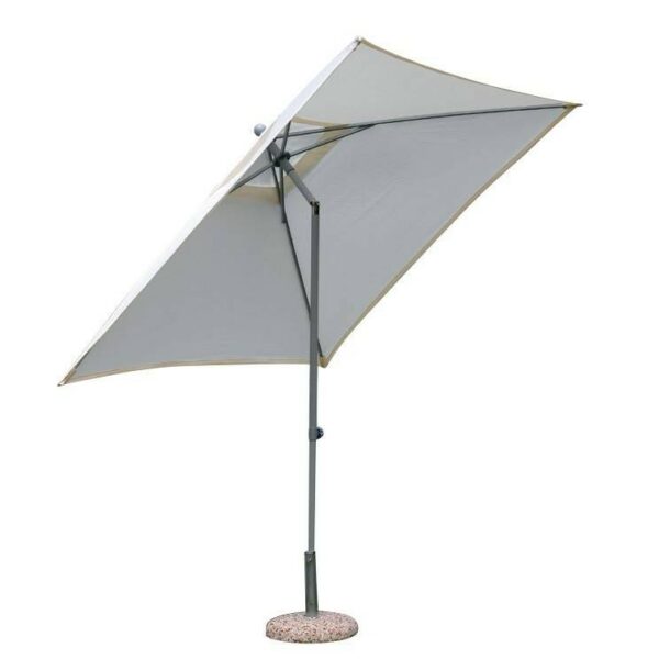 Ombrellone MOIA quadrato 2.2 x 2.2 m con fusto bianco