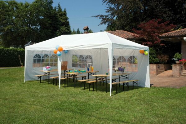 Set Birreria B1 MOIA 1 tavolo 200x60 e 2 panche in ferro e legno di abete
