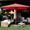 Ombrellone palo centrale Fibrasol wood Made in Italy - 300 x 300 cm