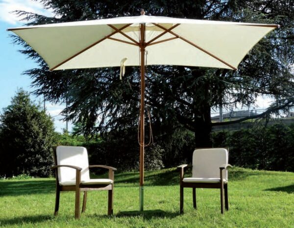 Ombrellone palo centrale Timbers Made in Italy - 200 x 300 cm