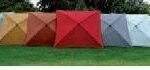 Ombrellone palo centrale Border Made in Italy - 200 x 200 cm