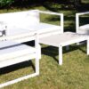 Salotto MONTREAL SET 4pz in alluminio e non wood