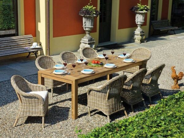 Tavolo Papua MOIA in teak riciclato 250x100