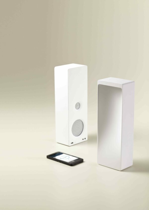 Lampada Cromatica wireless a colori con autoparlante - Made in Italy