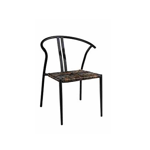 Set di due Sedie MOIA Erice in alluminio e paglia sintetica - antracite 1 sedia-erice-in-alluminio-e-paglia-sintetica-antracite.jpg