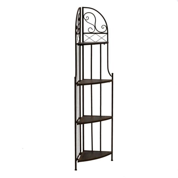 Scaffale metallo legno RUSTY 4 piani