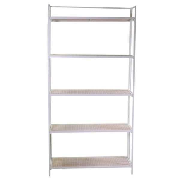 Scaffale metallo 5 piani bianco