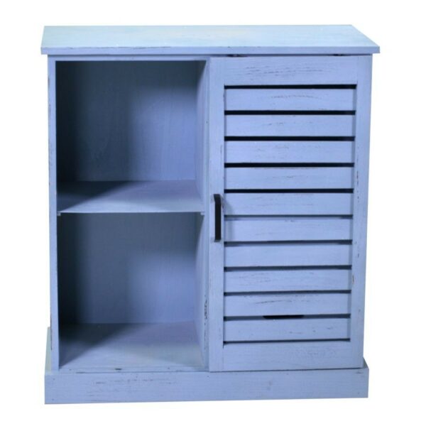 Mobiletto PERSIANA legno 3 vani + 2 cassetti blu