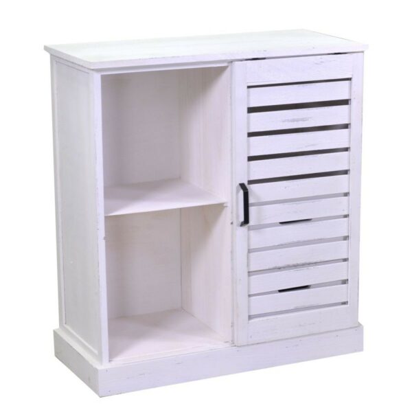 Mobiletto PERSIANA in legno 3 vani + 2 cassetti bianco