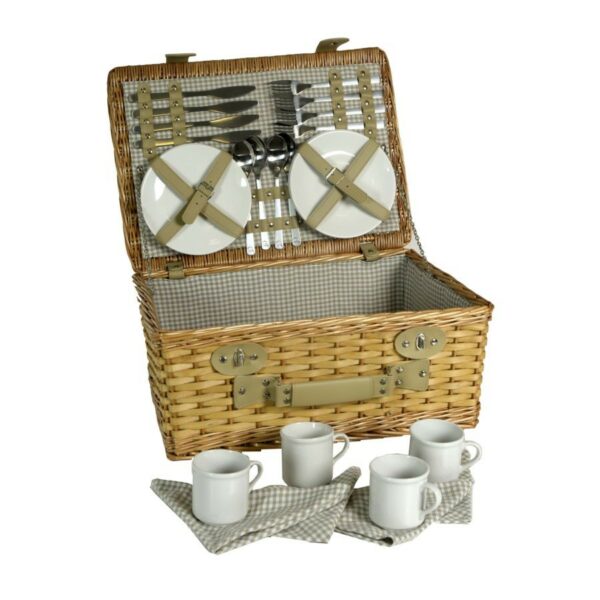 Pic-nic vimini 4 persone valigia