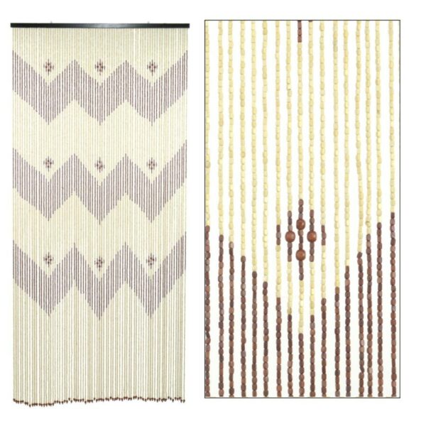 Tenda estate legno file ZIG ZAG chiaro
