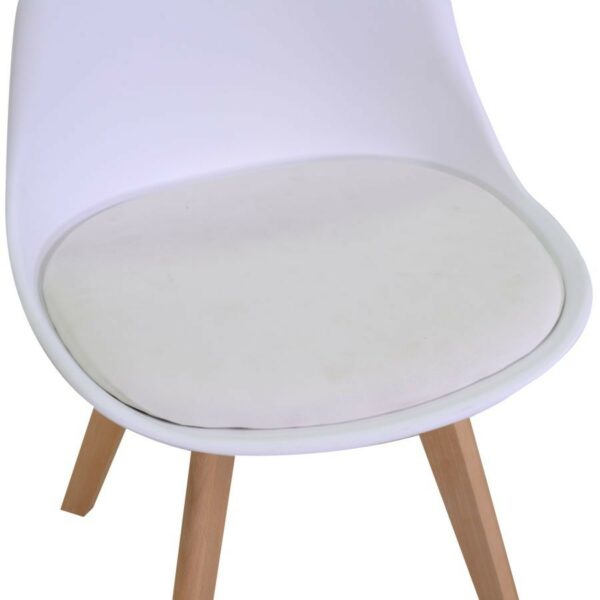 Sedia plastica tulipano bianco - set da 4