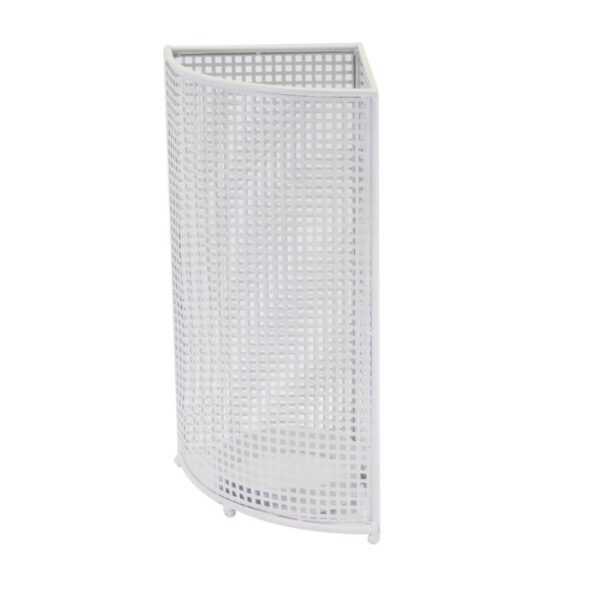 Portaombrelli metallo bianco angolo