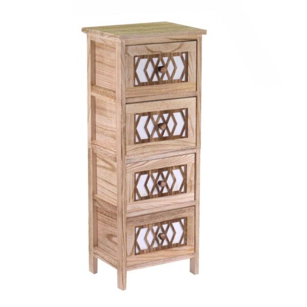 Mobiletto zagabria cassettiera 4 cassetti cm30x23h77