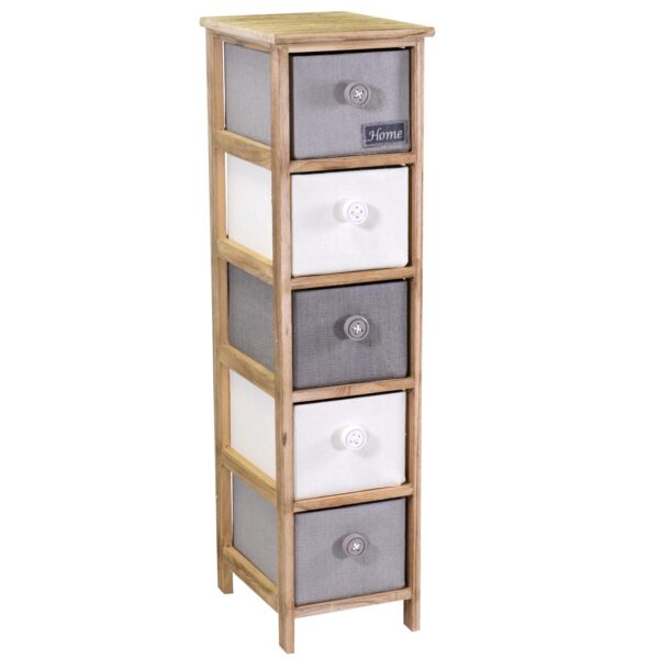 Mobiletto brenda cassettiera bottone 5 cassetti cm26x32h98