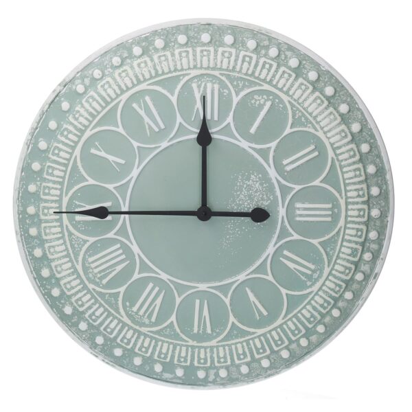 Orologio metallo verde cmø59x3