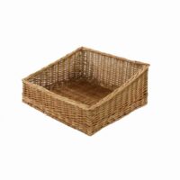 Cesta espositore vimini naturale quadrocm50x50h12/21