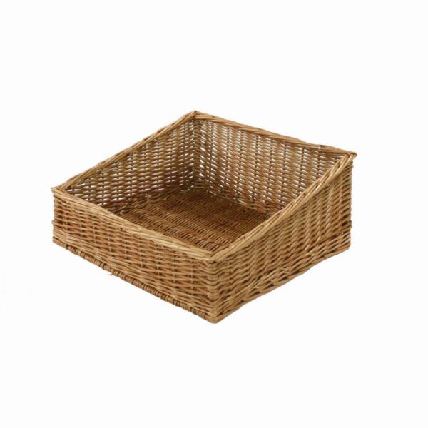 Cesta espositore vimini naturale quadrocm50x50h12/21
