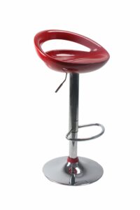 SET DA 2 SGABELLO BAR ABS ROSSO