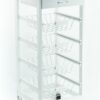 CARRELLO CUCINA CALGARY 4 CESTI MDF BIANCO 37X37X80 CM